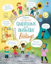 Usborne lift-the-flap questions and answers about feelings