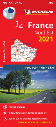 Michelin National Map 722: Maps Michelin National Maps France reversible 2021 